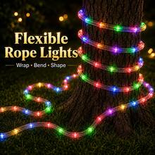 Christmas Lights Multicolor LED Rope Lights USB Powered Flexible Clear Tube String Lights 7M/12M/17M/22M 8 Modes Colorful Glow For Christmas Tree Bedroom Window Garden Patio Balcony Party Wedding Holiday Home Decor - Colored Light - View 9