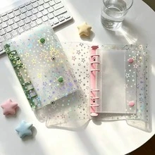 A6 Aurora Star Colorful Loose-Leaf Binder, Fan Merchandise, Sticker Book, Photo Storage Bag, Photo Album, Budget Planner, Diary, Notebook, Office Supplies - Shape - View 4