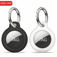 HUSQIER 2pcs AirTag Protective Case - AirTag Protective Case With Keychain, AirTag Protective Shell Anti-Scratch Keychain, Accessories For AirTag GPS Item Finder Tracker - Multicolor - View 1