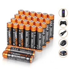 Baterai Isi Ulang AAA POWERKAN (4/8/16/24 buah, 1.2V Ni-MH, 300mAh) Cocok Untuk Lampu Taman, Remote Control, Jam Alarm, dan Elektronik Rumah Tangga - View 2