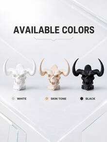 Game Controller Stand, Skull Controller Base, Horned Demon Gamepad Display Rack, Gothic Style Game Desktop Storage, Desktop Controller Storage Rack, Video Game Accessories, Gamer Room Decor, Halloween Desktop Decoration, Game Equipment Decor, Gamer Gift - B - View 11