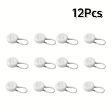 6/8/12/16Pcs Expandable Waist Buttons, No-Nail Seamless Detachable Cuff & Collar Shirt Extender Buttons, Elastic Adjustable Stretch Buttons, Unisex - Multicolor - View 27