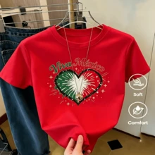 Women T-Shirts - Red - View 1