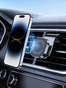 1PC Strong Magnetic Car Air Vent Phone Holder, 360° Rotation Stable And Anti-Shake One-Handed Operation, Easy Installation Car Specific Compatible With Iphone Android Phones, Must-Have, Car Phone Mount, Air Vent Holder, Road Trip, Father's Day, Memorial Day - F20 - View 2