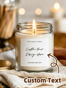 1/12/24pcs Customizable DIY Handmade Aromatherapy Candle Stickers, Suitable For Self-Made Aromatherapy Labels, Fragrance Gift Boxes, Handmade Product Decoration, Perfect For Craft Enthusiasts, Friends, Customers, Gift Recipients. Ideal For Weddings, Parties, Birthdays, Halloween, Christmas - Multicolor 2 - View 1