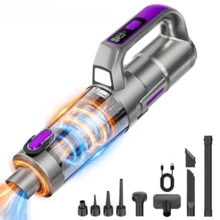 Cordless Handheld Vacuum With Led Light, Portable Car Vacuum Cleaner For Home, Car And Office, Crevice Tool, Rotating Nozzle. 11.1V 2000mAh - Multicolor - View 10