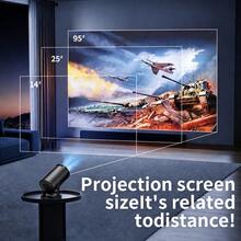 USB Wired Screen Mirroring Projector, 1080P HD Home Theater Video Projector, Portable Outdoor Movie Projector, USB Cable Connection, Basic Model, Screen Mirroring Only, Non-Android System, No Power Plug Or Adapter Included - Black - View 6