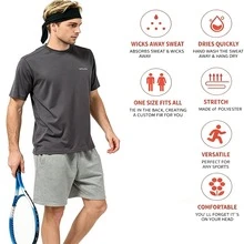 2pcs Random Color Unisex Outdoor Sports Cycling Tie Back Headband For Men, Solid Color Hairbands Adjustable Elastic Tie Headband Hair Accessory - Multicolor - View 2