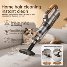 Cordless Handheld Vacuum With Led Light, Portable Car Vacuum Cleaner For Home, Car And Office, Crevice Tool, Rotating Nozzle. 11.1V 2000mAh - Multicolor - View 4
