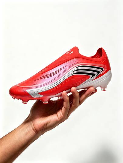 Serie sin cordones Zapatos de fútbol de alta calidad para hombres Zapatos de fútbol FG Zapatos deportivos de entrenamiento para hombres/jóvenes