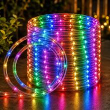 Christmas Lights Multicolor LED Rope Lights USB Powered Flexible Clear Tube String Lights 7M/12M/17M/22M 8 Modes Colorful Glow For Christmas Tree Bedroom Window Garden Patio Balcony Party Wedding Holiday Home Decor - Colored Light - View 17
