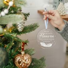 1-Piece Set: 2D Flat Christmas Commemorative Decoration - Acrylic Feather Ornament, Christmas Commemorative Decoration, Feather Pendant, 2D Acrylic Pendant - Multicolor - View 2