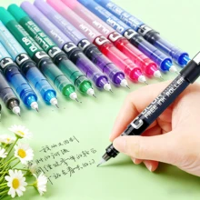 12 Warna Pulpen Gel Cair, Pulpen Tinta Warna-warni untuk Menggambar, Mencoret-coret, dan Penggunaan Kantor - Set - View 5