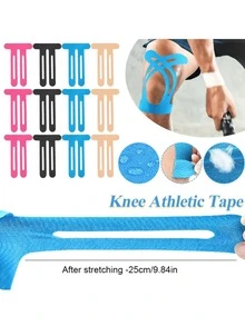 Sports Knee Special Elastic Breathable Pre-Cut Kinesiology Tape, Breathable Knee Tape, Sports Tape Provides Support And Stability For Running - T-shaped - View 2