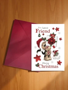[Christmas Card]Charming Christmas Card With Envelope - Unique Puppy Surprise Design - Suitable For Friends, Family And Colleagues - Ideal Thank You Card And Special Occasion Card - Sets - View 12
