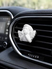 1pc Cute White Angel Car Air Vent Clip, Cute Angel Wings Car Interior Accessory, Exquisite Car Decoration Gift, Perfect For Women And Girls - A - View 4
