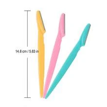 12/40件套眉毛修剪器套装 - 不锈钢面部剃刀和眉毛修剪器，去除面部绒毛和角质，精准修眉，不锈钢刀片，去除面部毛发，便携式面部剃刀，化妆工具 - 升級款白色 - 查看 9