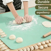1PC Extra Large Silicone Baking Mat With Scale, Non-Stick Non-Slip Kneading Mat, Reusable, Easy To Clean, Suitable For Pizza, Pastry, Macaron, Dumpling And Other Professional Rolling Board, Kitchen Baking Tool, Holiday Baking Kitchen Countertop Accessory, Baking Mat, Kneading Mat, Dessert Mat, Baking Accessory - View 13