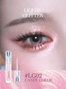 Eunarz 全息閃粉液體眼影，附超細刷頭，打造閃耀眼妝 - #LG02 CANDY COLOR - 查看 1