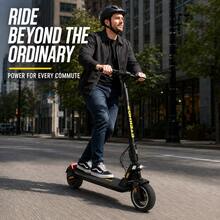 Electric Scooter, 450W 36V 15AH, 9-Inch Pneumatic Tires, Top Speed 24 Mph, 3 Riding Modes, Max Range 30 Miles, 7-8 Hour Charge Time, Dual Suspension System - ETEKHOP - View 3