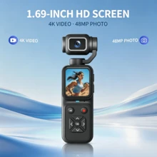 Perekam Kamera Aksi Portabel, Kamera Jepit Kecil Cerdas Definisi Tinggi 4K Pengurangan Kebisingan dengan Slot Kartu SD - View 7