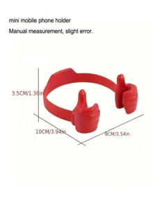 10pcs/5pcs/1pc Cute Thumb-Shaped Flexible Phone & Tablet Stand, Universal Phone Holder, Slouchy Person Essential, Portable, Suitable For Office, Home And Other Occasions, Birthday & Graduation Gift, Universal Phone Holder - A - View 8