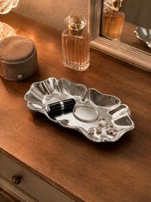 1pc Asymmetrical Wavy Jewelry Tray, Elegant Decorative Storage Dish For Rings, Earrings, Necklaces, Keys And Small Accessories, Modern Vanity Bedroom Entryway Home Decor Gift, Jewelry Tray/Small Accessory Dish/Storage Tray/Vanity Home Decor - Multicolor - View 6