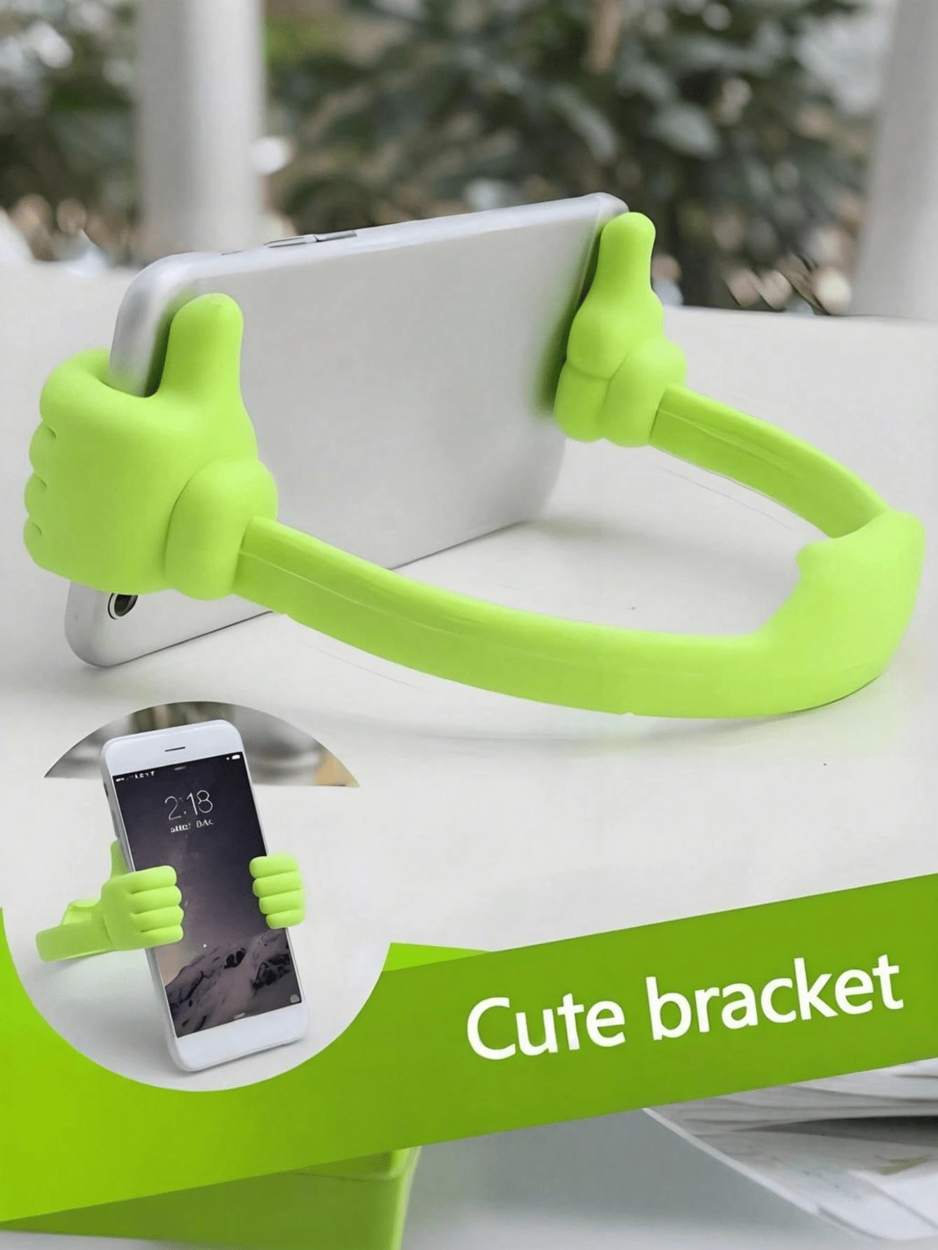 1 Cute Thumb-Shaped Flexible Phone Holder – A Universal Phone Stand Suitable As A Gift For Birthdays, Holidays, Weddings, Brides-To-Be, Bridesmaids, Or Bachelorette Parties; Available In A Variety Of Colors. - Multi-color - View 1