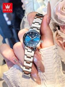 OLEVS 3735 Elegance Original Quartz Movement Watch For Women Diamond Dial Brand HD Luminous Function 30m Waterproof Watch - One Size - View 5