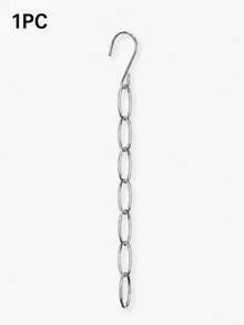 6pcs 7-Slot Metal Chain Hook, Space-Saving Foldable Organizer Rack, Multi-Hook Efficient Storage, Durable Wardrobe Accessory, Clothing Organization And Storage - Multicolor - View 7