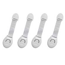 1/3/4/6/10pcs White Plastic Drawer Locks, Protective Cabinet Locks, Home Use - White - View 8