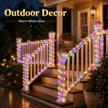 Christmas Lights Multicolor LED Rope Lights USB Powered Flexible Clear Tube String Lights 7M/12M/17M/22M 8 Modes Colorful Glow For Christmas Tree Bedroom Window Garden Patio Balcony Party Wedding Holiday Home Decor - Colored Light - View 13