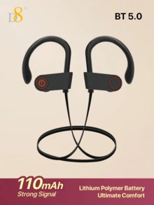 D8Wireless Neckband Headphones | Superior Stereo Sound With Balanced Armature, Built-In Microphone |In-Ear Wireless Earbuds With Mic For Calls & Music | BT5.3Stable Connection, Compatible With IP &Android | Ideal For Work, Gym Running & Daily Commute - View 18