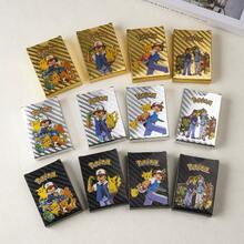 asmodee Pokémon Anime Gold Foil Card Box - Pokémon & Ash Character Collection | Rare Trading Cards For Collectors, Birthday Gifts | Shiny Black & Silver Foil Card Set, Perfect Gift For Collectors - Multi-color - View 3