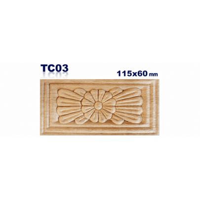 Aplicación decorativa de madera TC03