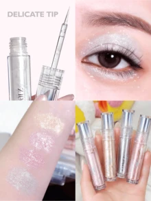 Eunarz 全息閃粉液體眼影，附超細刷頭，打造閃耀眼妝 - #LG208 SPARKLING MOONLIGHT - 查看 3
