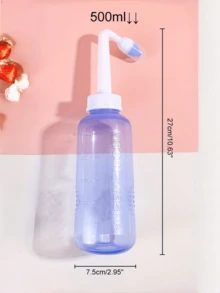 300ml Nasal Irrigation Pot, Nasal Rinse Bottle, Nasal Cleanser, Manual Valve Nasal Irrigator - Blue - View 13