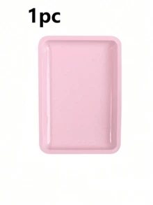 1pc Nail Tool Disinfection Tray, Kidney-Shaped Tray, Heart-Shaped Tray, Heat-Resistant, Portable Nail Tool Disinfection Tray - Pink - View 5