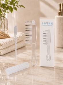 1pc New Hair Liquid Guide Comb, Portable Mini Hair Oil Comb, Lightweight Scalp Massage Care Comb, Daily Hair Nourishing, Anti-Frizz, Tighten Scalp, Anti-Static - Multicolor - View 7