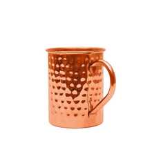 1/2/4 Pieces Of Copper-Made Moscow Mug, Water Cup, Coffee Cup, Handcrafted - Hammered Finish On The Surface - Original Copper Inside - Securely Reinforced Riveted Handle, Suitable For Iced Drinks, Suitable For Home Use, Parties, Christmas Gifts - Multicolor - View 12