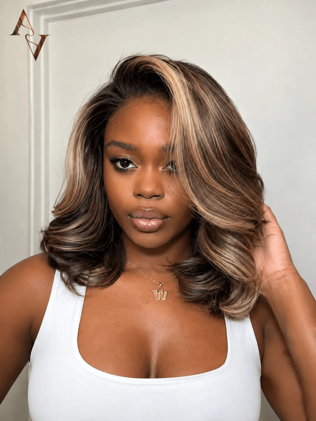 ARABELLA 13x6 Lace Max Glueless Wig, Gradient Platinum Blonde Highlights, 100% Human Hair, Pre-Cut Front Lace, Pre-Plucked Natural Hairline, 180% Density, 18-30 Inches, Breathable Lightweight Cap, Suitable For Women