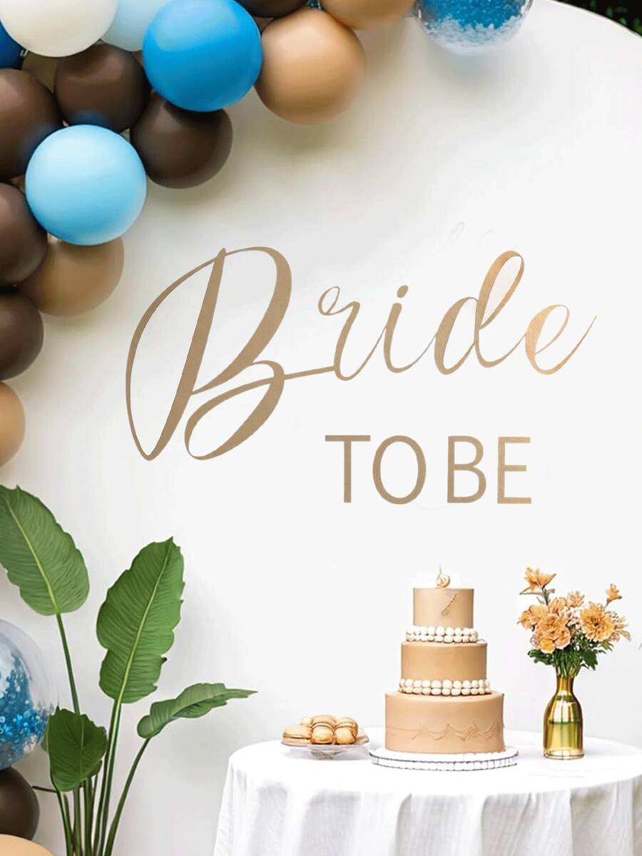 mama look 1pc,Multi-Style,Wedding Party Theme Wall Sticker,Wedding English Decoration,PVC Self-Adhesive Removable,Suitable For Restaurant,Party,Living Room,Bedroom Wall Decoration,Room Decoration,Etc. - Multiple Styles - View 1