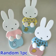 Official Authorized Miffy Foldable Phone Stand Blind Box, Cute Rabbit Character Phone Holder, ABS And Silicone Material Foldable Phone Stand, Cute Style Desktop Phone Holder, Portable Adjustable Smartphone Stand, 1 Random - Multicolor - View 3