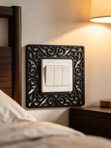 3D Printed Hollow Pattern Switch Cover, Creative Home Switch Decor With Practical Protective Function, Wraps Switch Edges, Compatible With New Chinese, Nordic, Pastoral And Other Home Decor Styles - Multicolor - View 1