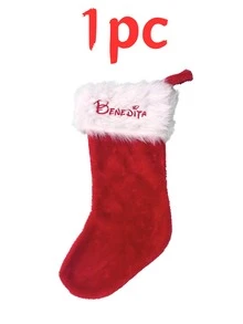 1/3/5 Pcs, Personalized Custom Embroidered Name Christmas Stocking, For Fireplace Hanging Home Decor, Family Gathering Xmas Party Gift, Christmas. - Multicolor - View 11