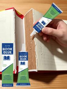 Book Repair Glue, Neutral Mild Formula, Book Archival Paper Strong Adhesive, Transparent Quick Drying, Strong Adhesion And Not Easy To Peel Off. Strong Adhesion, Long-Lasting And Durable. Quick Drying Formula Saves Time. Transparent And Colorless, Suitable For Various Paper Materials. Gift For Family And Friends, Back To School Gift, Christmas Gift - A - View 2