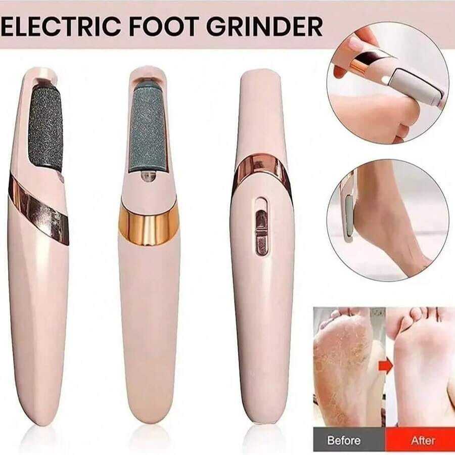 Electric Foot Grinder,With LED Light And Replacement Rollers,Electric Callus Remover,Rechargeable Automatic Foot File,2-Speed Settings,Portable Foot Scrubber/Pedicure Tool For Dry,Cracked,Hard Skin And Calluses,Holiday Essentials,Gift For Men /Women