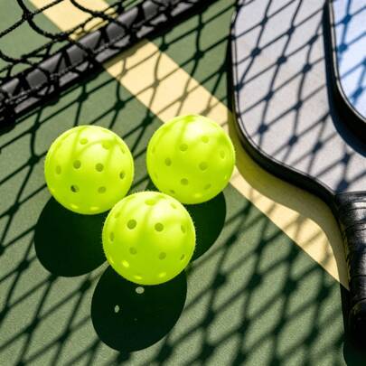 3-Pack Franklin X-40 74MM One-Piece Molded Pickleball, Suitable For Competition, Durable, Indoor/Outdoor Use