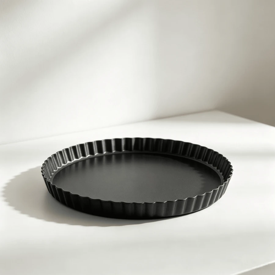 Tart And Quiche Baking Pan, 22 Cm, Fitted With Removable Lifting Base, Non‑Stick Surface, Baking Container For Fruit Cakes And Savoury Baked Creations - View 1
