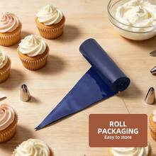 100Pcs Disposable Piping Bags, 12 Inch Dark Blue Thickened Icing Bags, Cake Decorating Tool For Cupcakes, Cookies, Home Bakery, Halloween Christmas Party - View 6